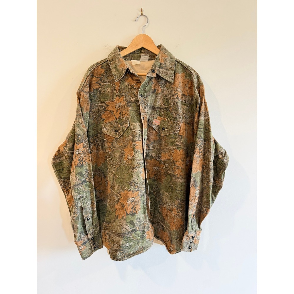 Rasco Cajun Mens Camouflage Western Work Shirt Camo Snap Front XXL - Picture 1 of 7